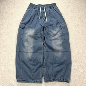 Laking Wide Leg Baggy Cargo Pants Women's Large (30x27) Streetwear Skater Y2K